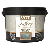 Штукатурка декоративная VGT Мираж серебристо-белая база 0,9 л/1 кг