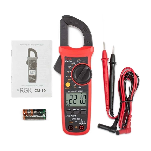 Токоизмерительные клещи c поверкой RGK CM-10 779678 фото 5 Токоизмерительные клещи c поверкой RGK CM-10 779678 фото 5