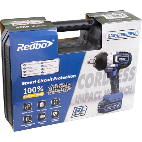 Аккумуляторный гайковерт Redbo OAW-20/1000PBL 20009 фото 10 Аккумуляторный гайковерт Redbo OAW-20/1000PBL 20009 фото 10