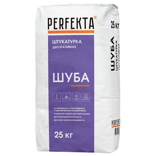 Штукатурка декоративная Perfekta Шуба 1 мм 25 кг
