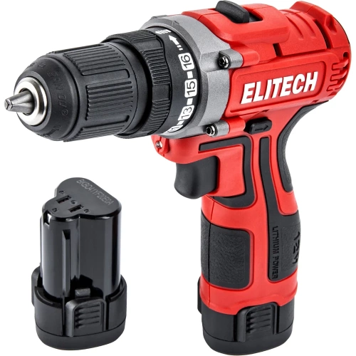 Дрель аккумуляторная Elitech ДА 12Л2 (E2201.043.01) 205668