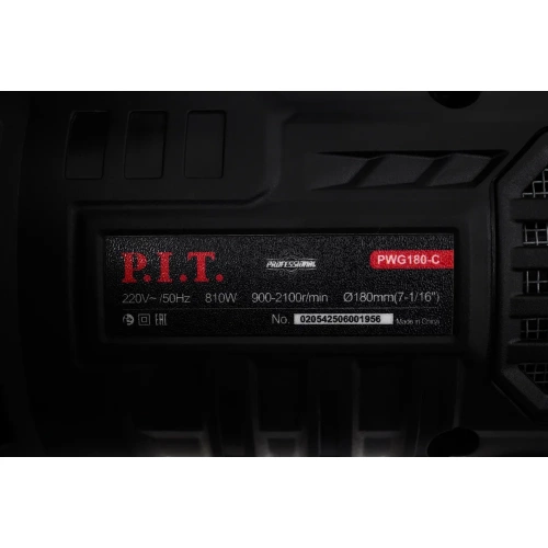 Шлифмашина для стен и потолков P.I.T. 180 мм, 810 Вт, 900-2100 об/мин PWG180-C фото 8