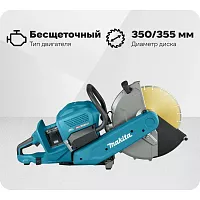 Резчик аккумуляторный Makita XGT CE002GZ01
