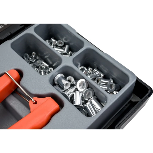 Заклёпочник FORCE резьбовой с заклёпками в ложементе 86 предметов 5861 фото 3 Заклёпочник FORCE резьбовой с заклёпками в ложементе 86 предметов 5861 фото 3