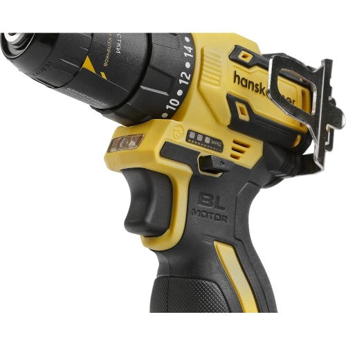 Дрель аккумуляторная Hanskonner б/щ PLATINUM, 14, 4В, 45Нм, 2x2.0Ач, 10мм, пл.патрон HCD1645SC фото 7