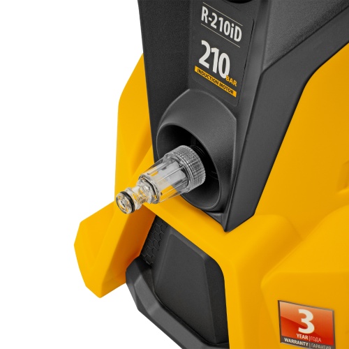 Моечная машина высокого давления R-210iD, 2600 Вт, 210 бар, 8.0 л/мин, асинхронный двигатель, барабан Denzel фото 15