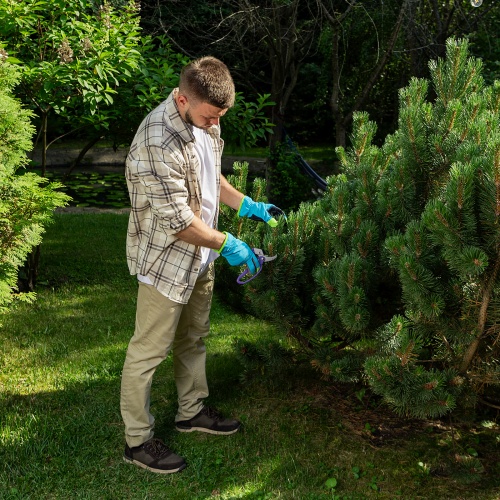 Секатор прямого реза, 200 мм, храповой механизм, металлические обрезиненные рукоятки, Palisad фото 6