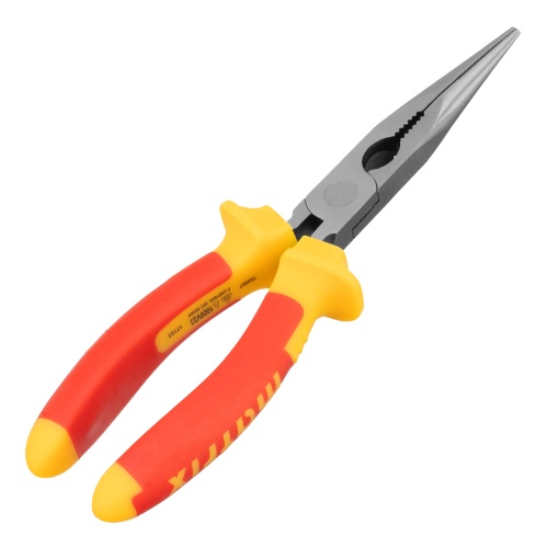 Длинногубцы прямые Insulated, 200 мм, двухкомпонентные рукоятки Matrix Professional фото 2