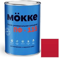 Эмаль алкидная Mokke ПФ-115 красная 2,7 кг