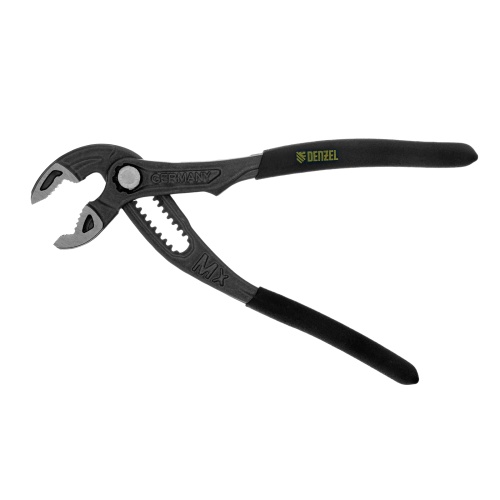 Клещи переставные, кнопочный механизм, обливные рукоятки, 180 мм Denzel фото 4