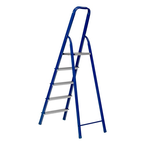 Стремянка, 5 ступеней, стальной профиль, алюминиевые ступени Сибртех фото 2