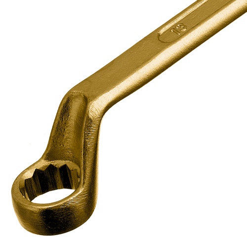 Ключ накидной, 10 х 13 мм, желтый цинк Сибртех фото 3