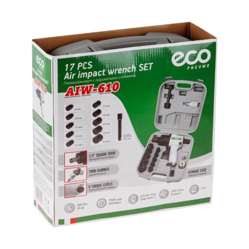 Пневмогайковерт ECO AIW-610 фото 10 Пневмогайковерт ECO AIW-610 фото 10