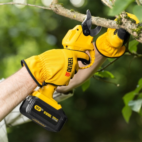 Секатор аккумуляторный CP-30-0, 18В Li-Ion Denzel фото 14