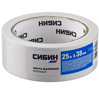 Лента малярная Cибин 12111-38_z01 креповая 38 мм 25 м