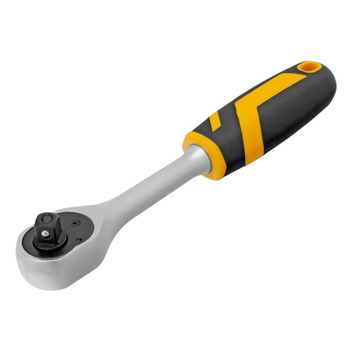 Ключ-трещотка 3/8", 90 зубьев, с быстрым сбросом, CrV Denzel фото 2