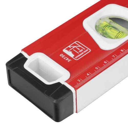 Уровень алюминиевый, магнит, фрезерованный, 3 глазка (1 зеркальный) 400 мм Matrix фото 5