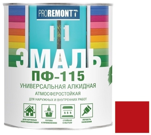 Эмаль Proremontt ПФ-115 красная 1,9 кг