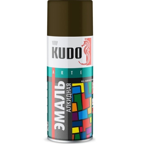 Эмаль аэрозольная универсальная Kudo KU-1005 хаки 520 мл