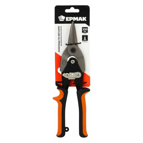 Ножницы по металлу ЕРМАК 250 мм, двухкомпонентная рукоятка, прямой 599-098 фото 9