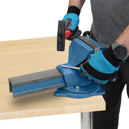 Тиски слесарные, 140 мм, поворотные (Глазов) фото 28