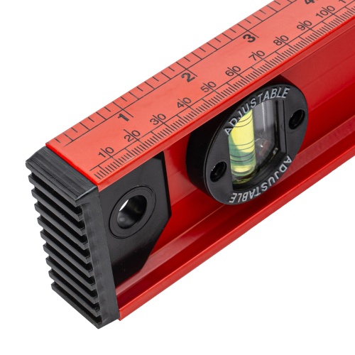 Уровень алюминиевый "Рельс", 1000 мм, 3 глазка, усиленный Matrix фото 5