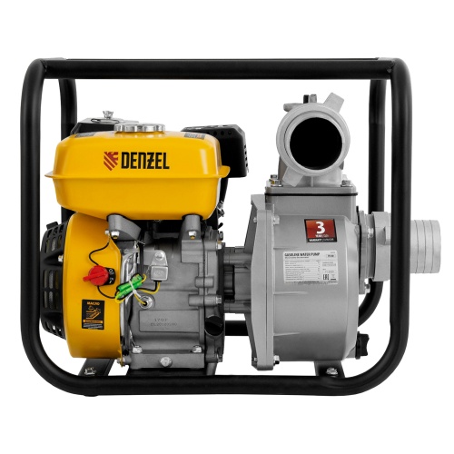 Мотопомпа бензиновая для чистой воды PX-80, 7 л.с, 3", 1000 л/мин, глубина 8 м, напор 30 м Denzel фото 3