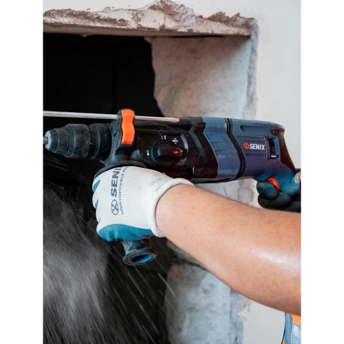 Сетевой перфоратор Senix SDS-plus , 900 Вт, 3.3 Дж, быстрозажимной патрон, кейс PDRE9.0-M1-EU фото 3 Сетевой перфоратор Senix SDS-plus , 900 Вт, 3.3 Дж, быстрозажимной патрон, кейс PDRE9.0-M1-EU фото 3