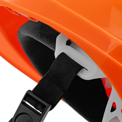 Каска защитная ударопрочная, ABS/PC, плавная регулировка, модель «Форвард» (К-05)оранж. Denzel фото 7