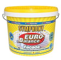 Краска фасадная водоэмульсионная Symphony Euro-Balance Siloxan 00-01100251 LAP 3/2,7 л