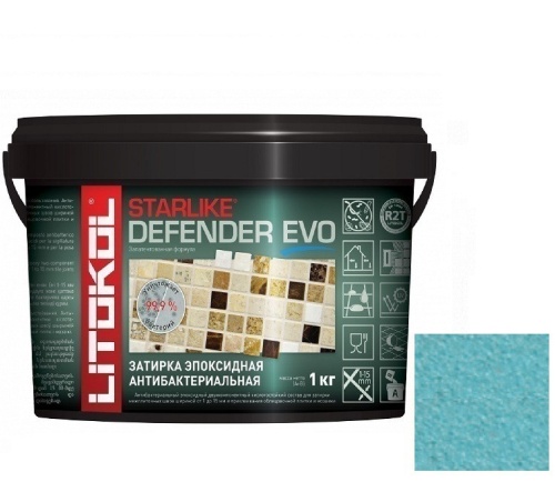 Затирка эпоксидная для швов Litokol Starlike Defender Evo S.320 Azzurro Caraibi 1 кг