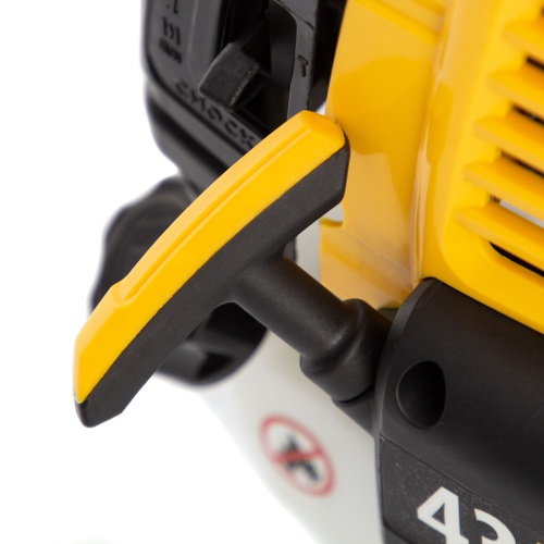 Триммер бензиновый DT 43, 43 см3, 2.5 л. с, неразъемная штанга, состоит из 2 частей Denzel фото 33