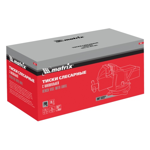 Тиски слесарные, 200 мм, поворотные, с наковальней Matrix фото 19 Тиски слесарные, 200 мм, поворотные, с наковальней Matrix фото 19