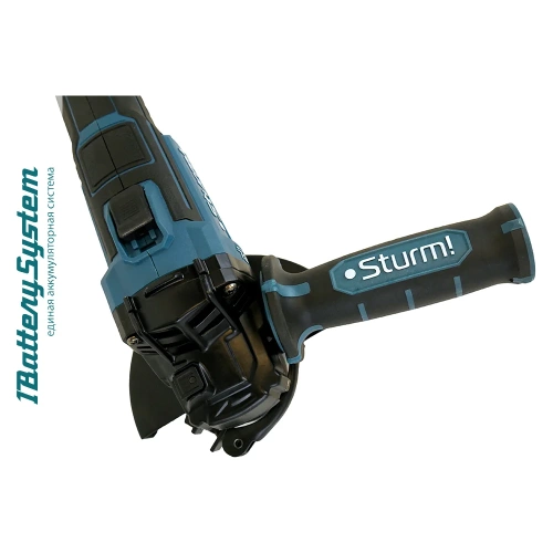 Аккумуляторная углошлифовальная машина Sturm CAG1812BL фото 10