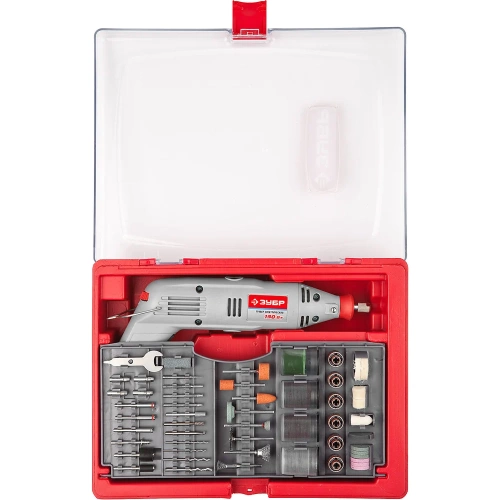 Гравер ЗУБР ЗГ-130ЭК + 176 предметов H176 фото 5