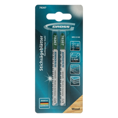 Полотна для электролобзика по дереву, 2 шт, ( 3145 ) Gross фото 5 Полотна для электролобзика по дереву, 2 шт, ( 3145 ) Gross фото 5