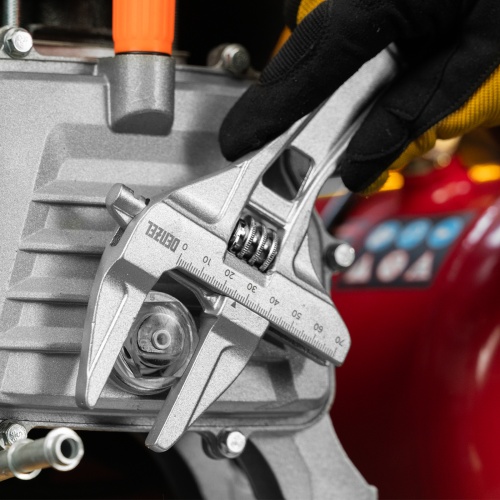 Ключ разводной 205 мм, алюминиевый Denzel фото 8 Ключ разводной 205 мм, алюминиевый Denzel фото 8