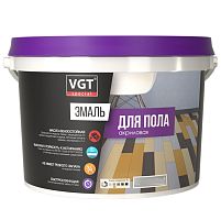 Эмаль для пола VGT Профи ВД-АК-1179 База А полуматовая супербелая 0,8 л/1 кг