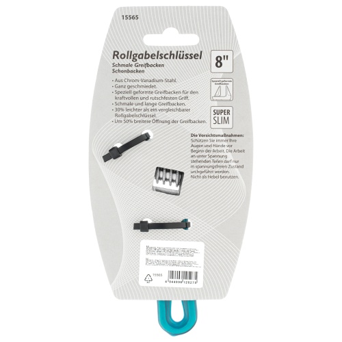 Ключ разводной, 140 мм, CrV, укороченная ручка Gross фото 7