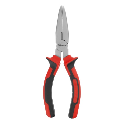 Длинногубцы изогнутые Nickel, 180 мм, никелированные, двухкомпонентные рукоятки Matrix фото 5 Длинногубцы изогнутые Nickel, 180 мм, никелированные, двухкомпонентные рукоятки Matrix фото 5