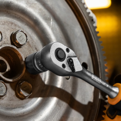 Ключ-трещотка 3/8", 90 зубьев, с быстрым сбросом, CrV Denzel фото 11