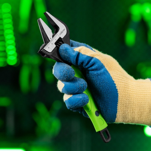 Ключ разводной, 200 мм, тонкие губки, фосфатированый Сибртех фото 9