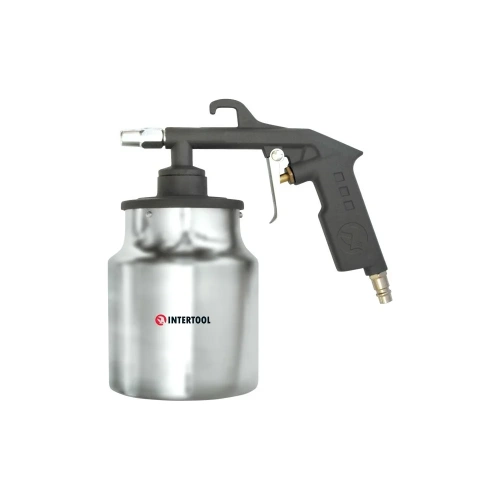Пескоструйный пневматический пистолет с бачком INTERTOOL PT-0705 Пескоструйный пневматический пистолет с бачком INTERTOOL PT-0705