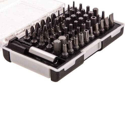 Набор бит с магнитным держателем, CrV, 61 шт. Matrix фото 3