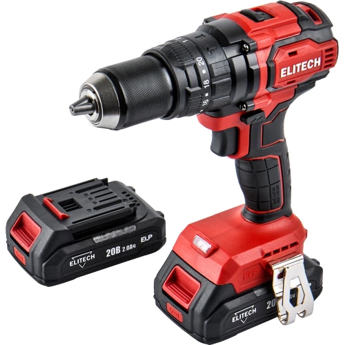 Дрель аккумуляторная Elitech ДА 20УБЛ2 (E2201.047.01) 205679 Дрель аккумуляторная Elitech ДА 20УБЛ2 (E2201.047.01) 205679