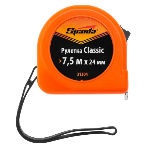 Рулетка Classic,7,5 м х 24 мм,пластиковый корпус Sparta фото 4