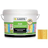 Лак акриловый тонированный Лакра глянцевый сосна 10 кг