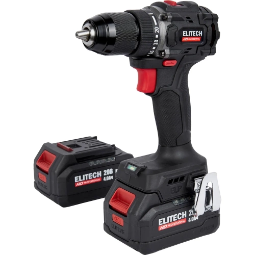 Аккумуляторная дрель Elitech CD 20SL2 (20В, 2х4Ач, 60Нм, BL) HD 205718 Аккумуляторная дрель Elitech CD 20SL2 (20В, 2х4Ач, 60Нм, BL) HD 205718