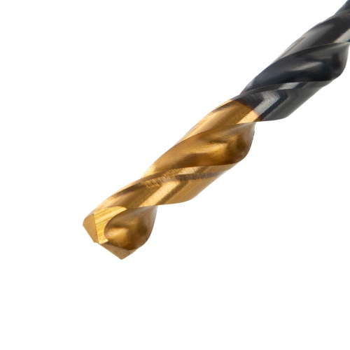 Сверло по металлу, 4,8 мм, HSS-Tin, Golden Tip, 10 шт. Denzel фото 3