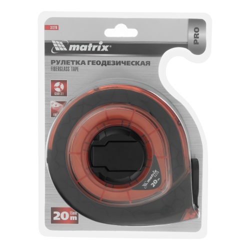 Рулетка геодезическая 20 м х 15 мм, закрытый корпус, фибергласовая лента, двусторонняя шкала, Pro Matrix фото 7 Рулетка геодезическая 20 м х 15 мм, закрытый корпус, фибергласовая лента, двусторонняя шкала, Pro Matrix фото 7